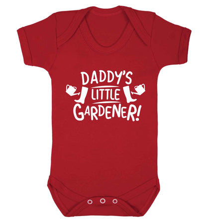 Daddy's little gardener Baby Vest red 18-24 months