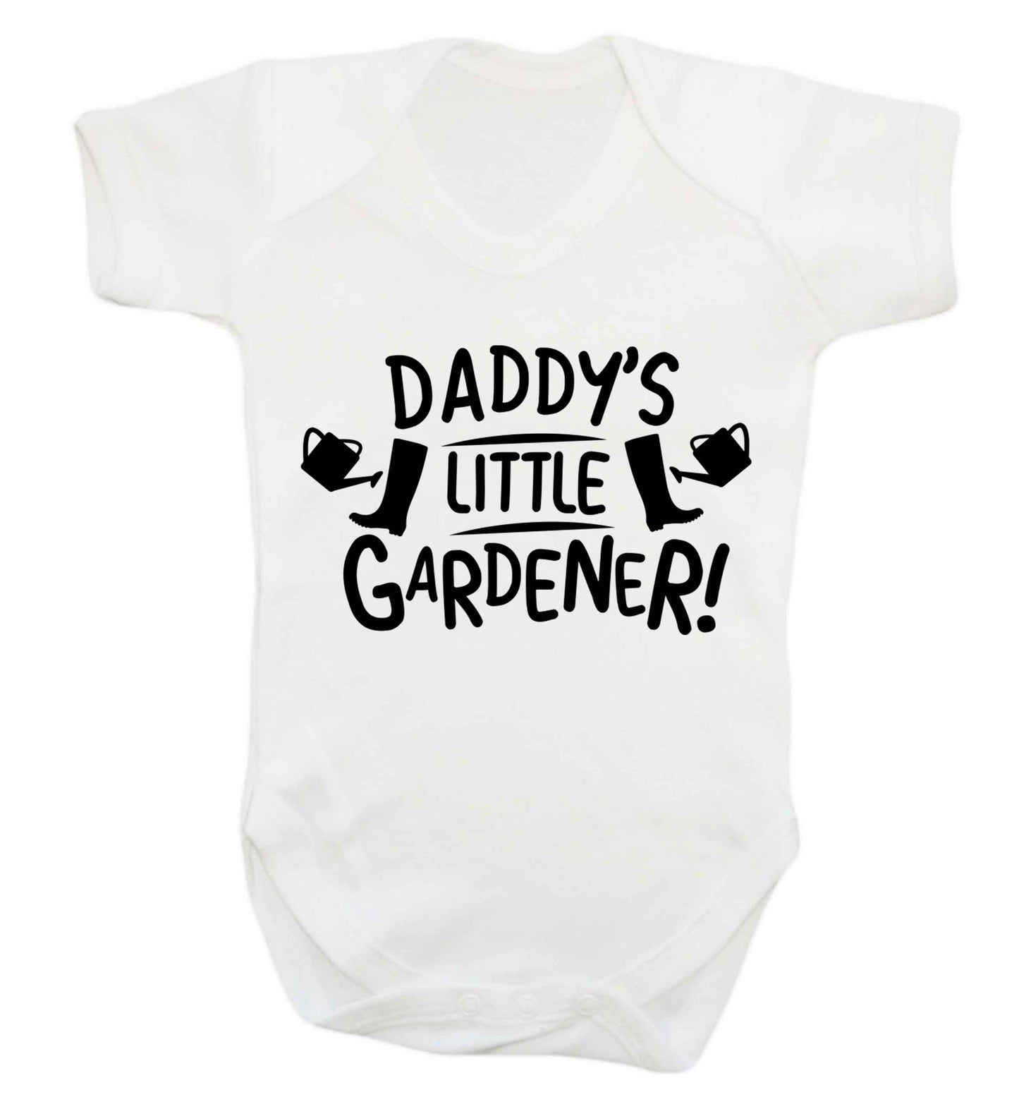 Daddy's little gardener Baby Vest white 18-24 months
