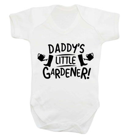 Daddy's little gardener Baby Vest white 18-24 months