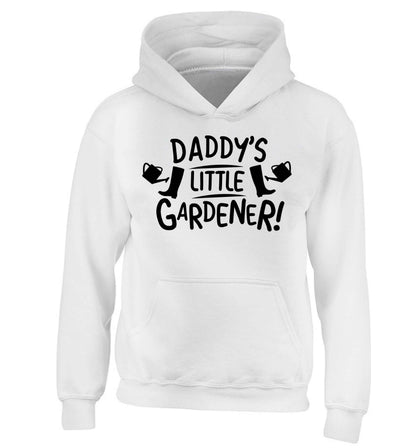 Daddy's little gardener children's white hoodie 12-13 Years