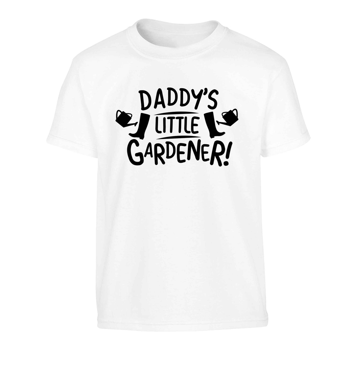Daddy's little gardener Children's white Tshirt 12-13 Years