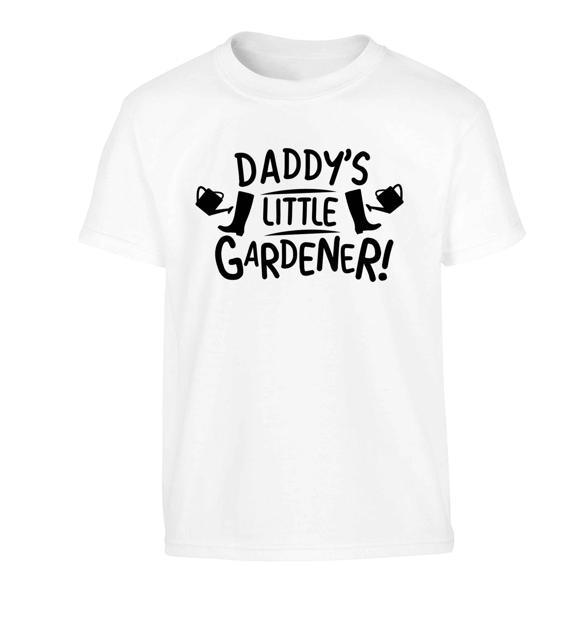 Daddy's little gardener Children's white Tshirt 12-13 Years