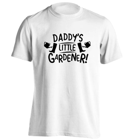 Daddy's little gardener adults unisex white Tshirt 2XL