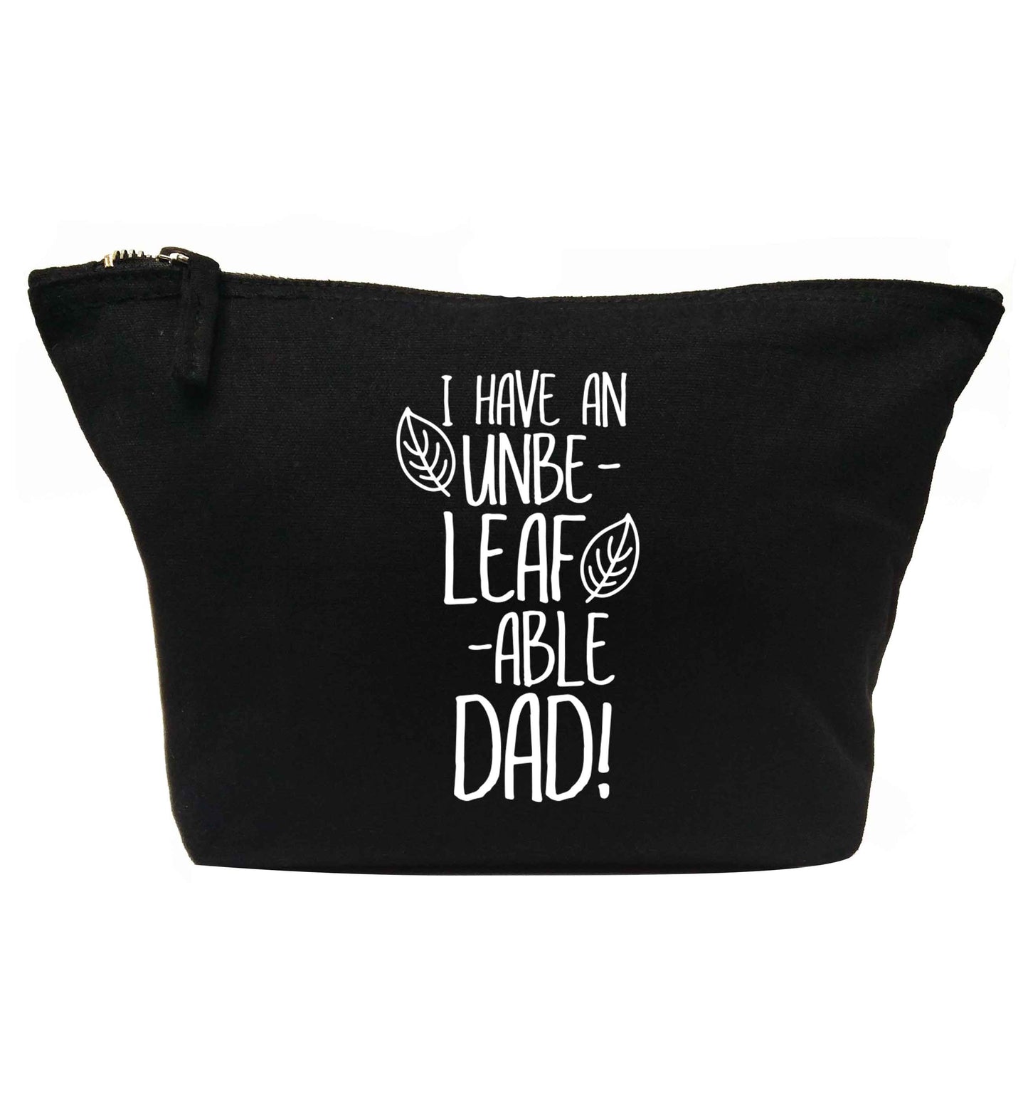 I have an unbe-leaf-able dad | makeup / wash bag