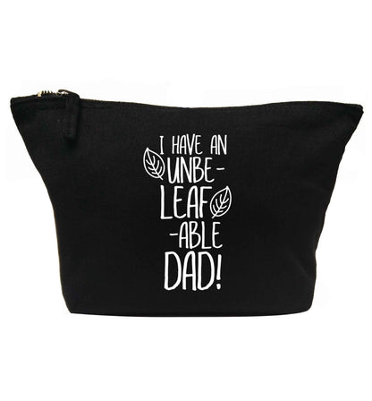 I have an unbe-leaf-able dad | makeup / wash bag