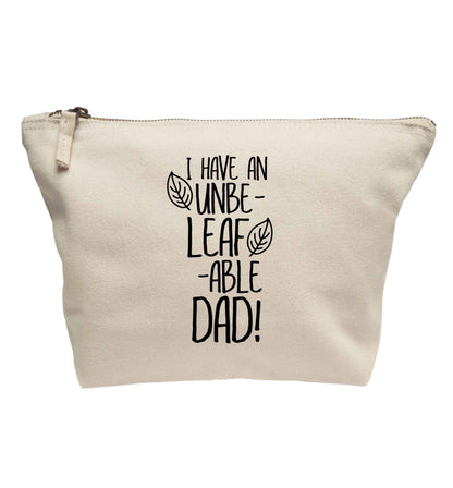 I have an unbe-leaf-able dad | makeup / wash bag