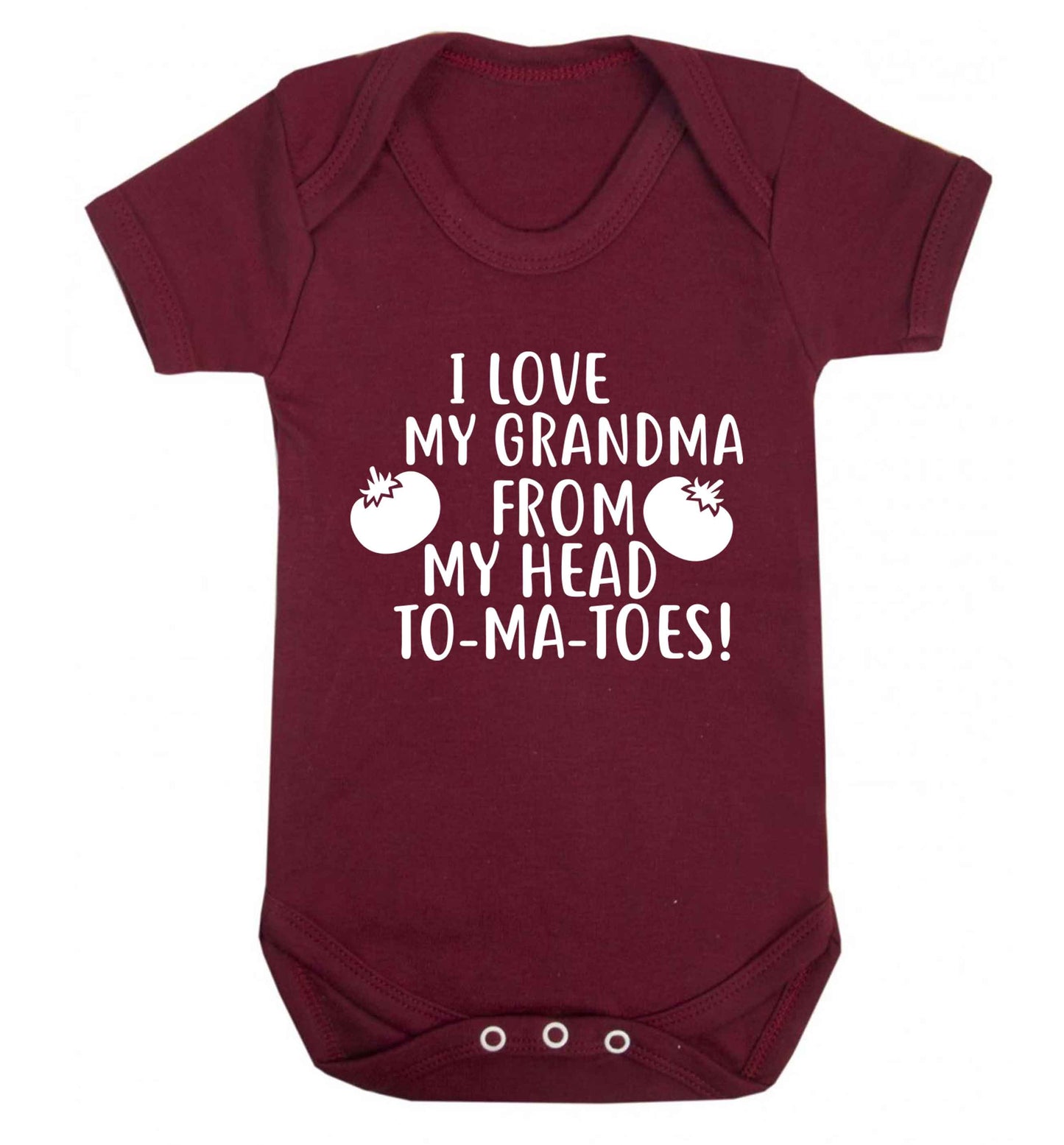 I love my grandma from my head to-ma-toes Baby Vest maroon 18-24 months