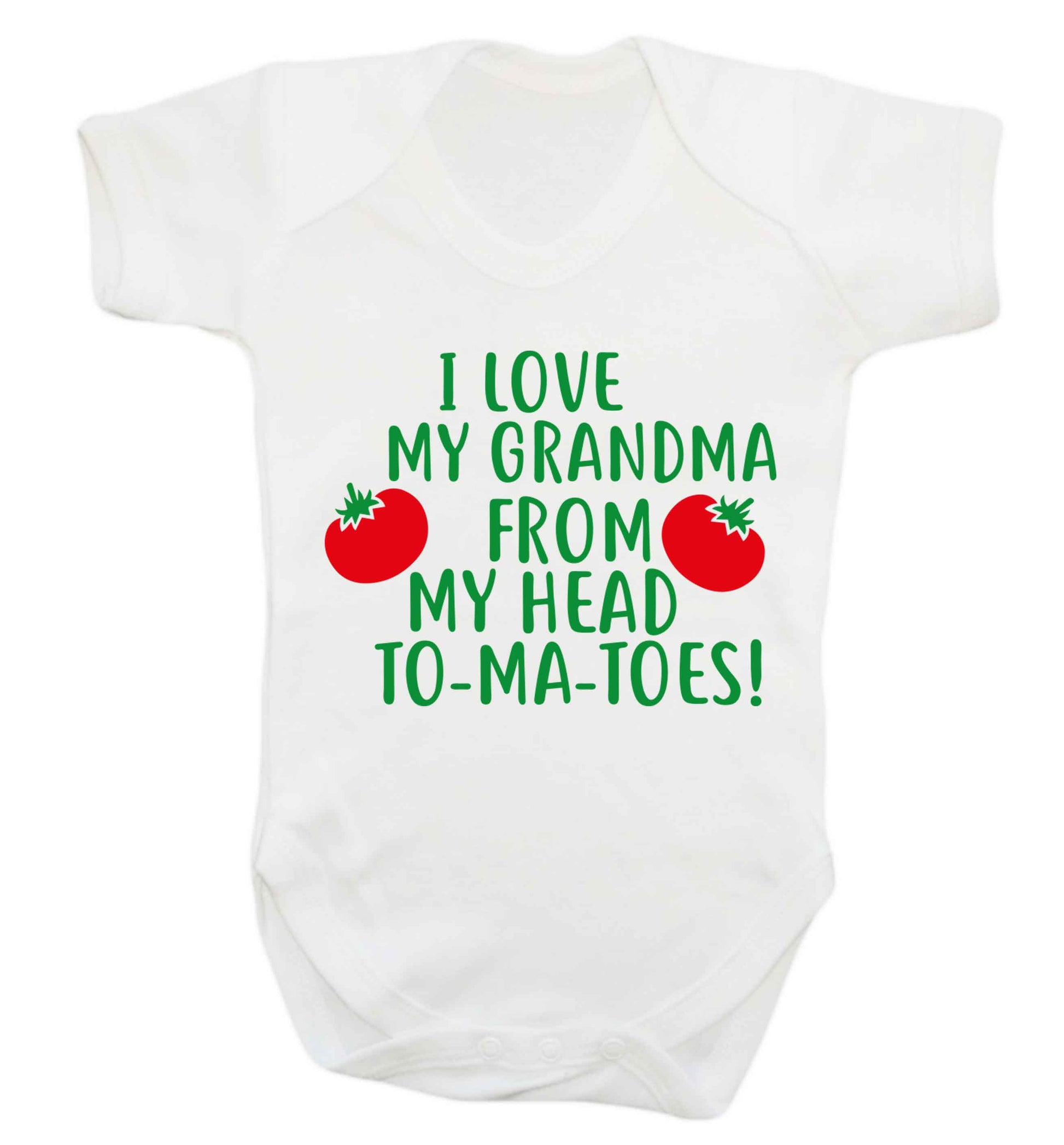 I love my grandma from my head to-ma-toes Baby Vest white 18-24 months