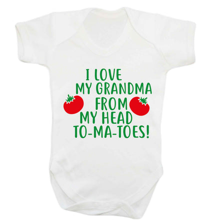 I love my grandma from my head to-ma-toes Baby Vest white 18-24 months