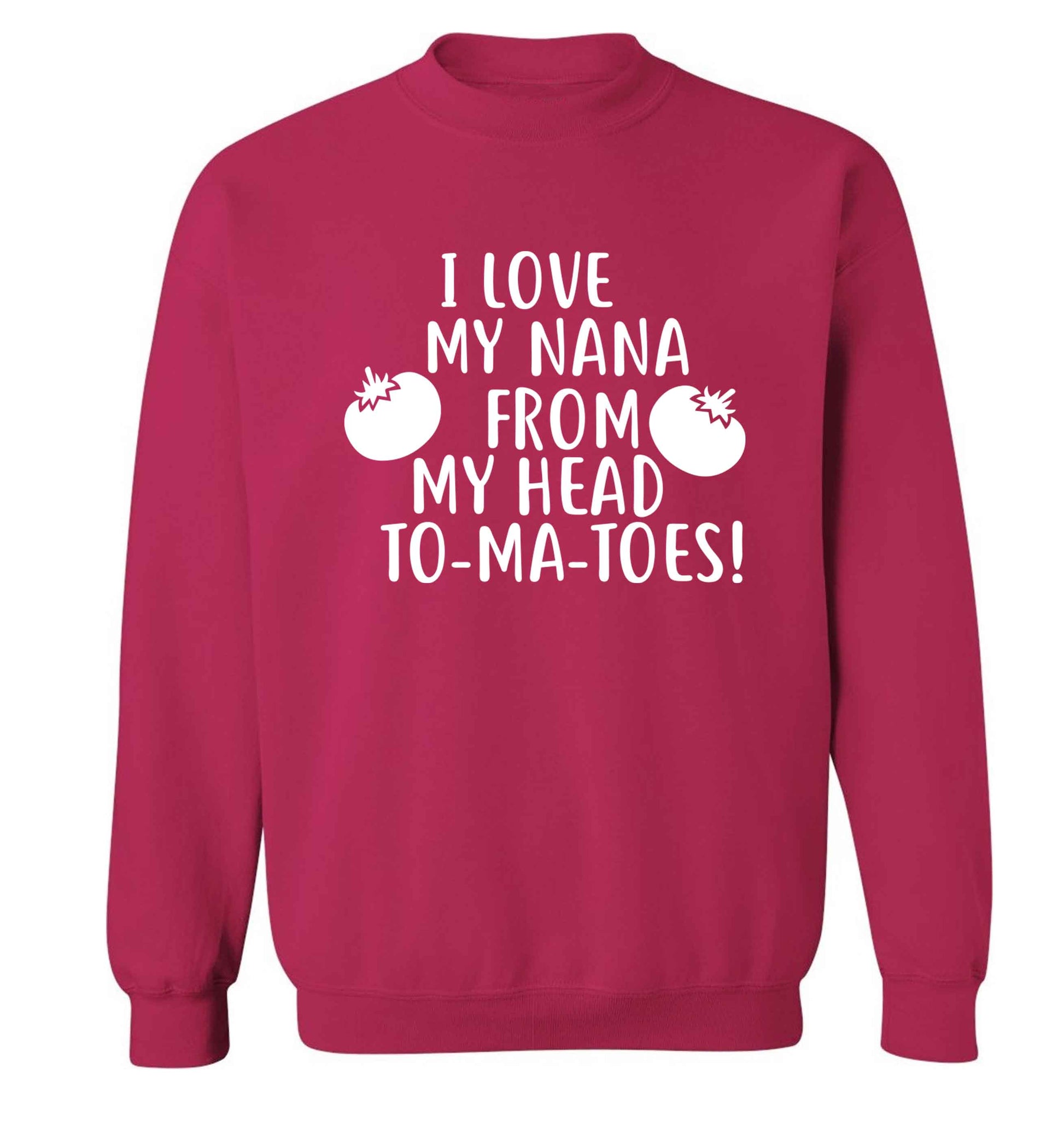 I love my nana from my head to-ma-toes Adult's unisex pink Sweater 2XL