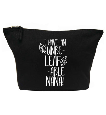 I have an unbe-leaf-able nana | makeup / wash bag
