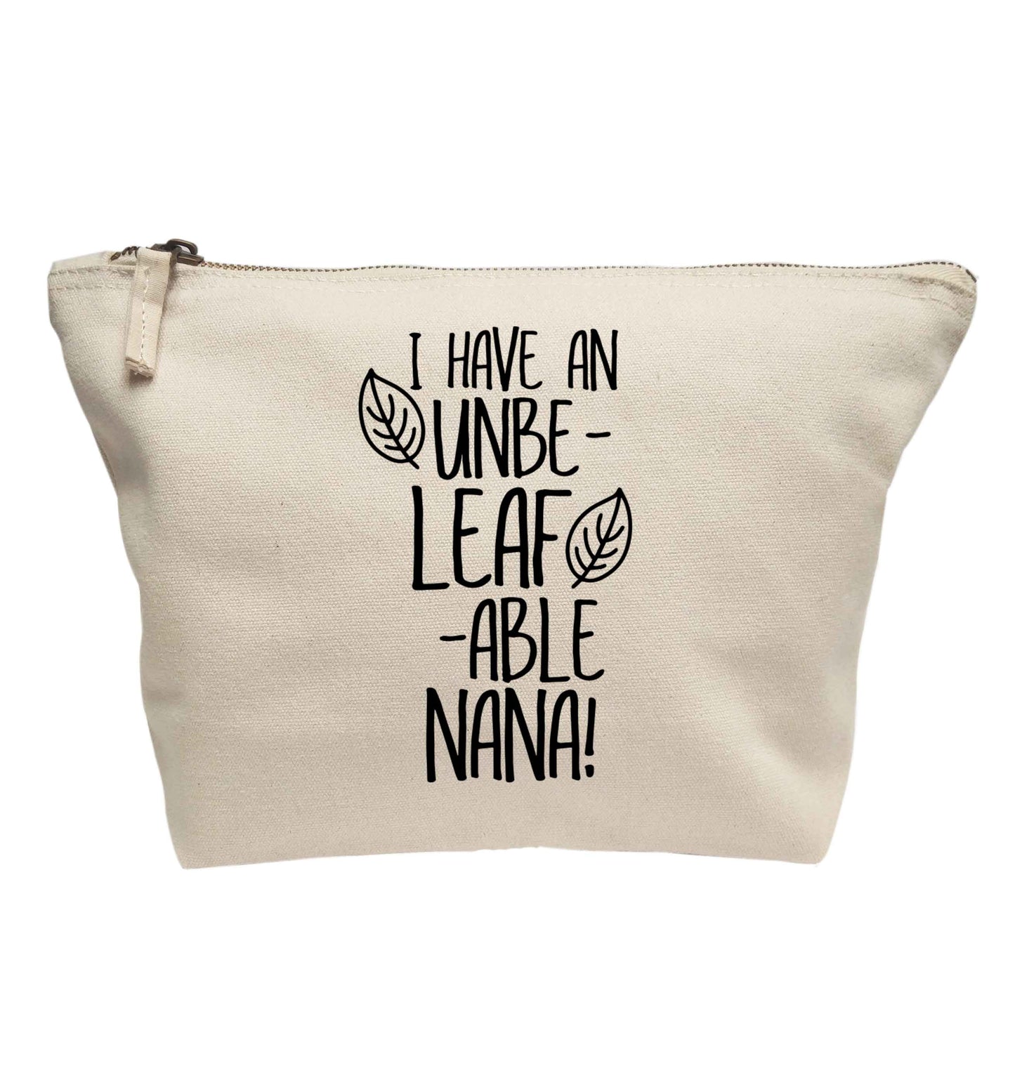 I have an unbe-leaf-able nana | makeup / wash bag