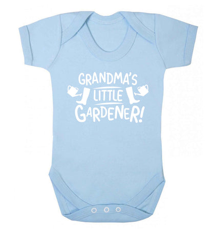 Grandma's little gardener Baby Vest pale blue 18-24 months