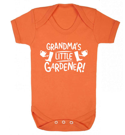 Grandma's little gardener Baby Vest orange 18-24 months