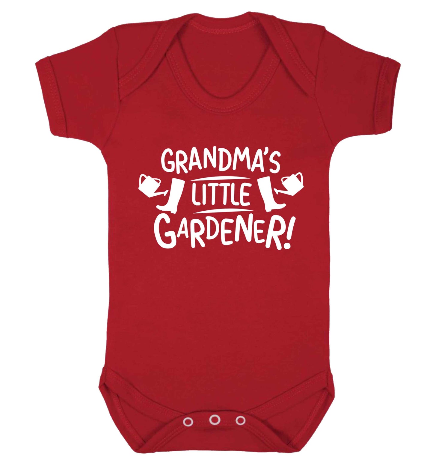 Grandma's little gardener Baby Vest red 18-24 months