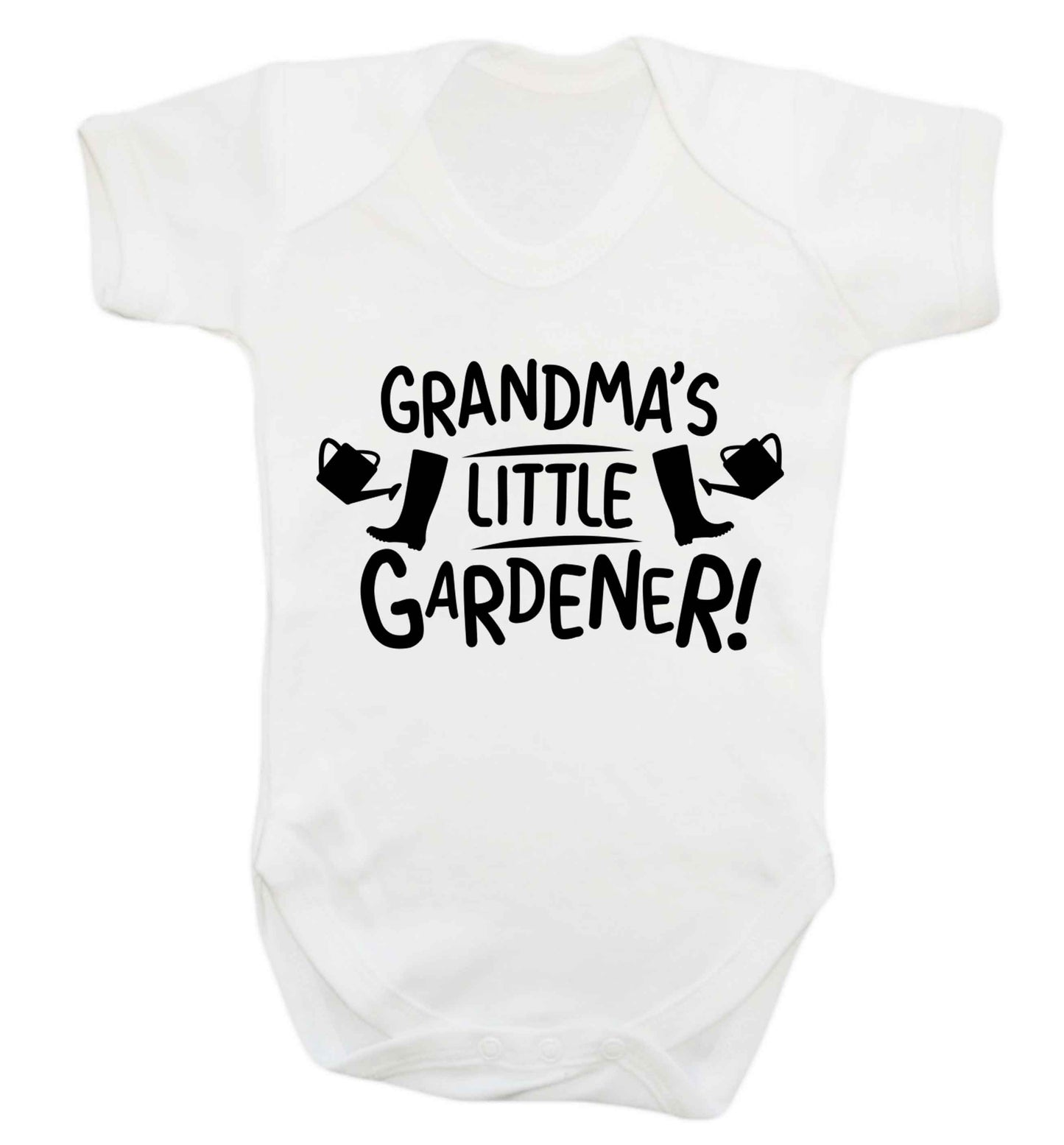 Grandma's little gardener Baby Vest white 18-24 months