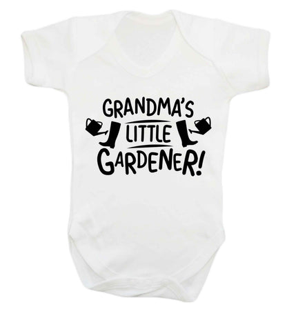 Grandma's little gardener Baby Vest white 18-24 months