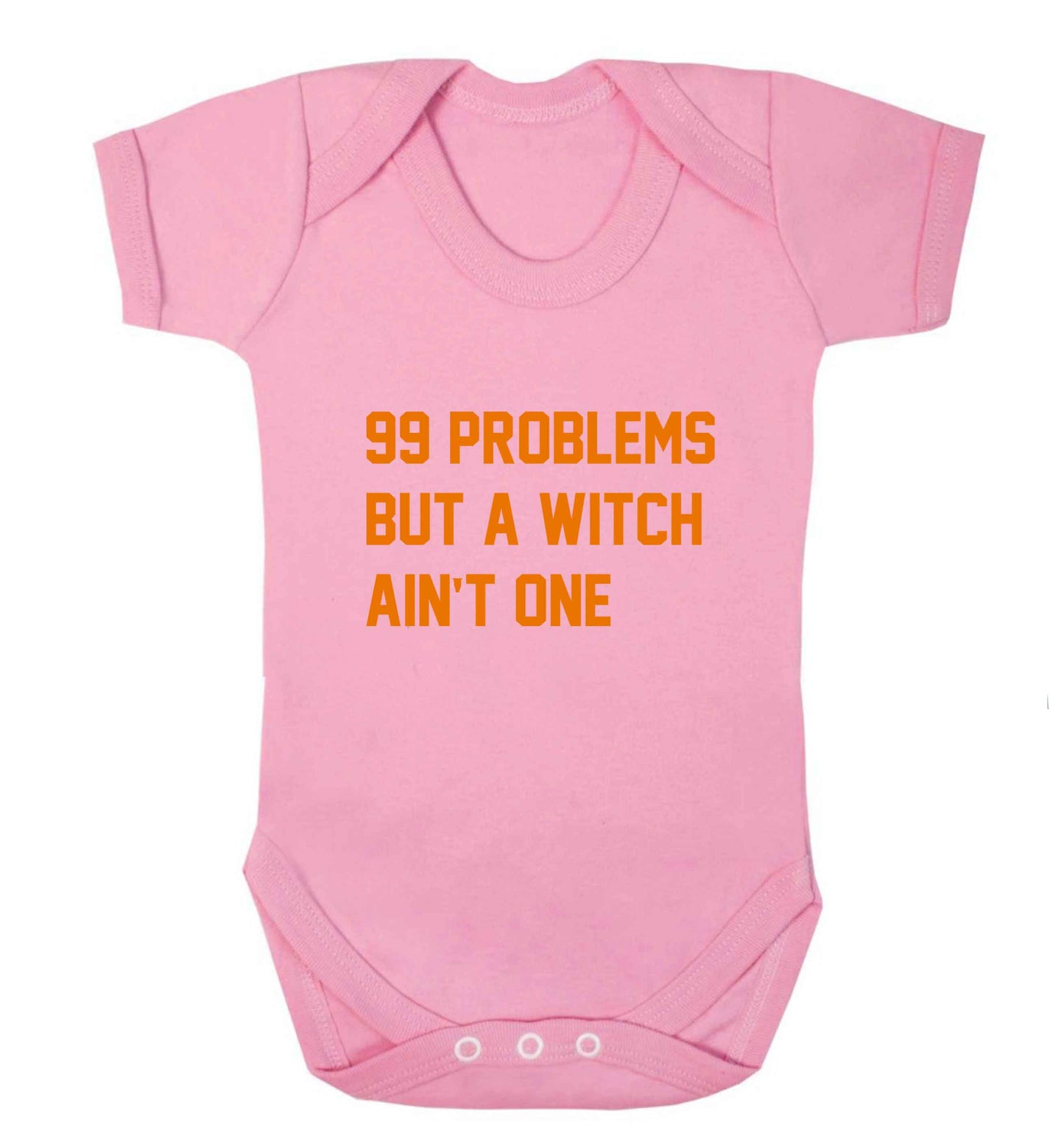 99 Problems but a witch aint one baby vest pale pink 18-24 months