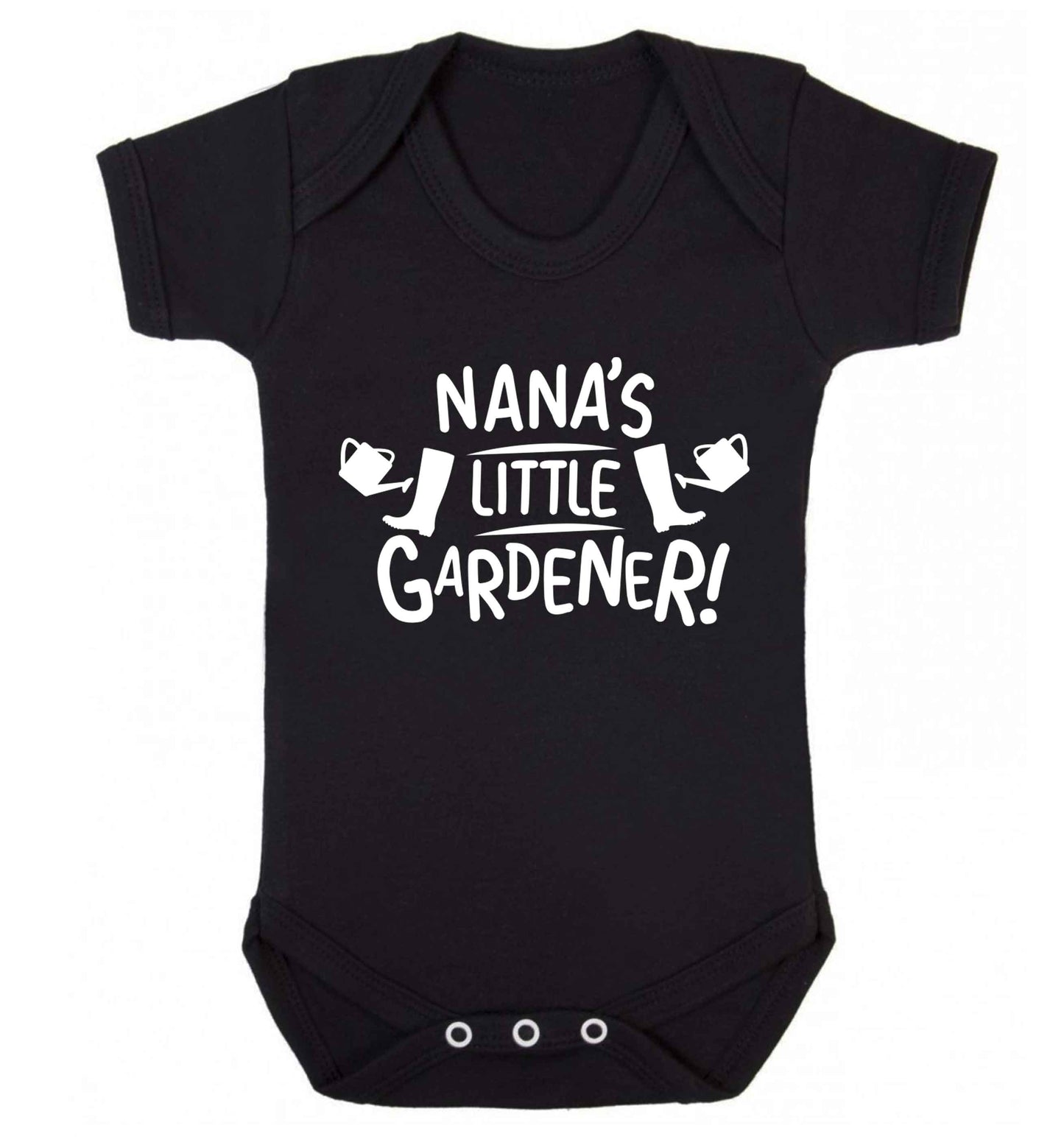 Nana's little gardener Baby Vest black 18-24 months