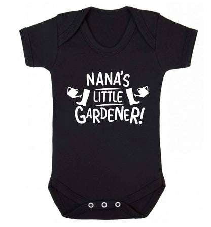 Nana's little gardener Baby Vest black 18-24 months