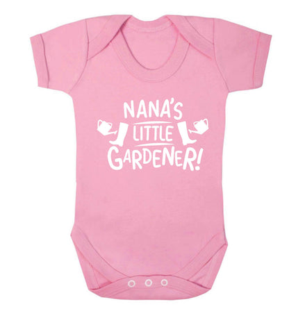 Nana's little gardener Baby Vest pale pink 18-24 months