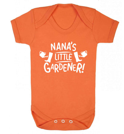 Nana's little gardener Baby Vest orange 18-24 months