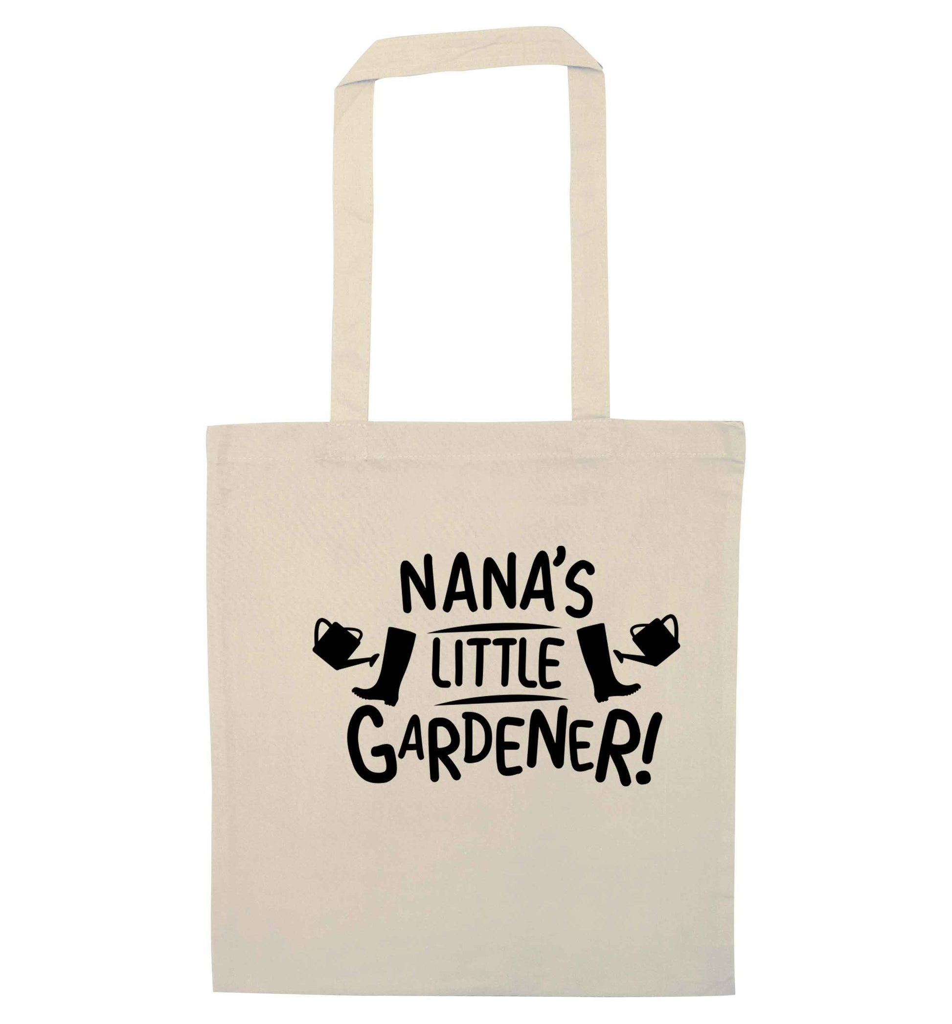Nana's little gardener natural tote bag