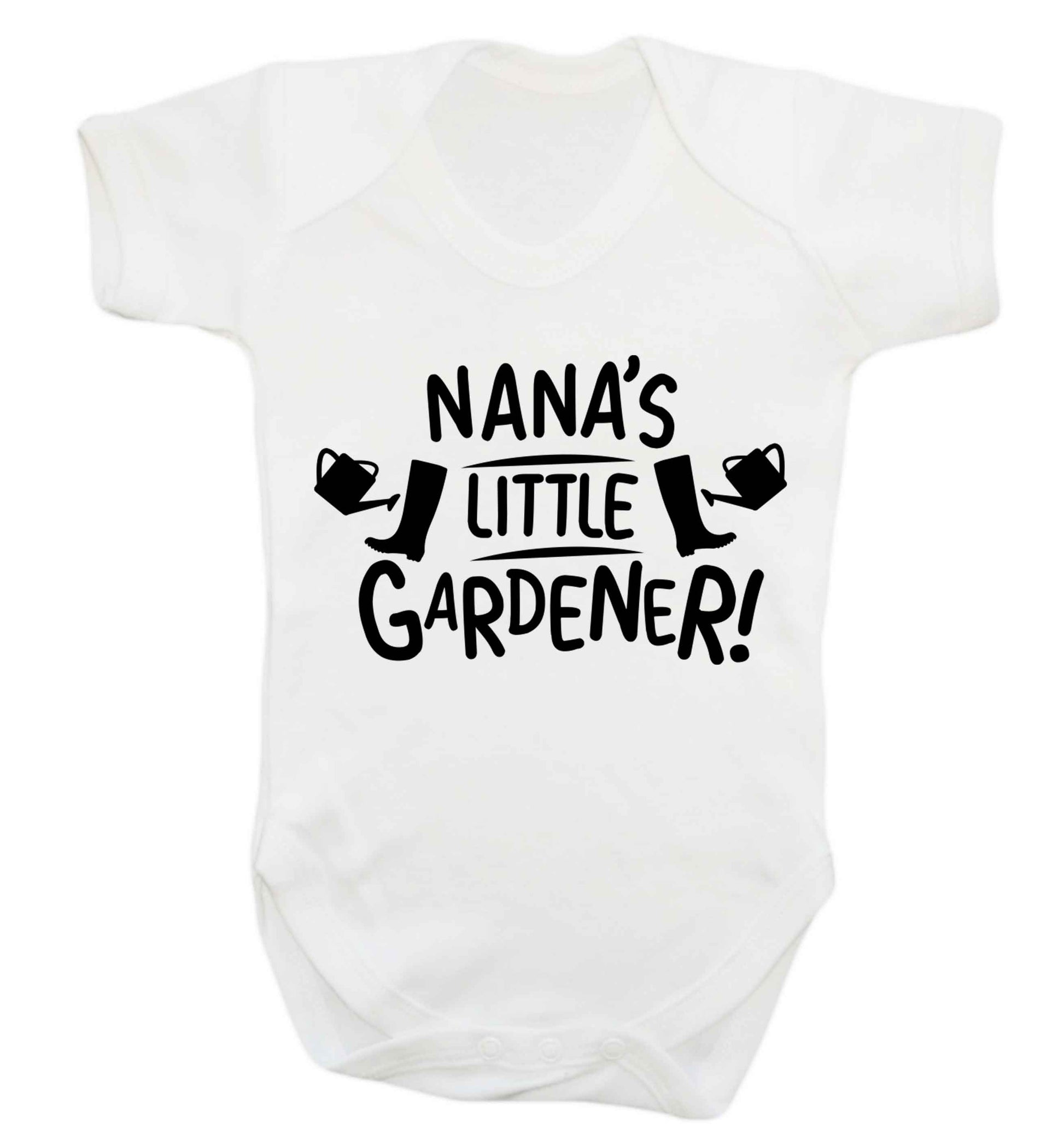 Nana's little gardener Baby Vest white 18-24 months