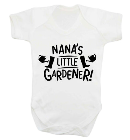 Nana's little gardener Baby Vest white 18-24 months