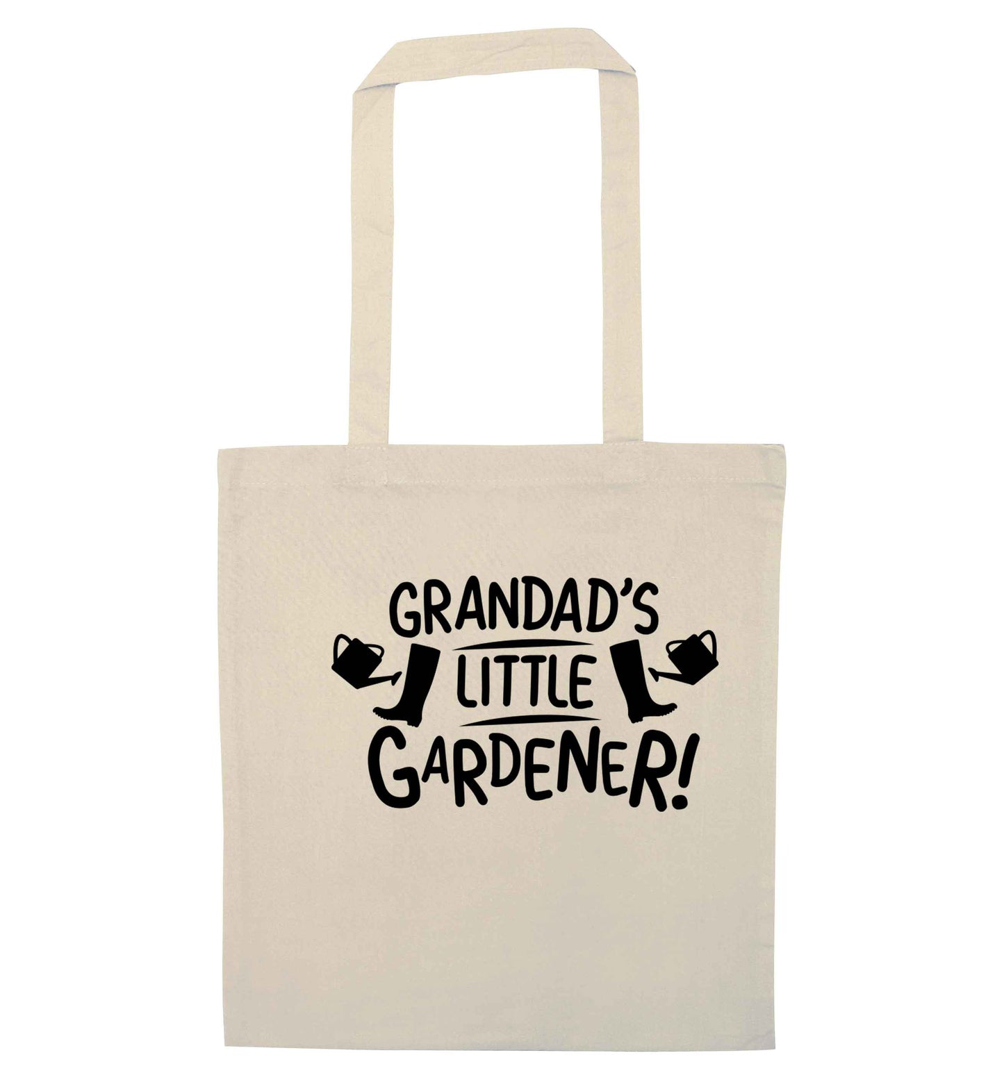 Grandad's little gardener natural tote bag