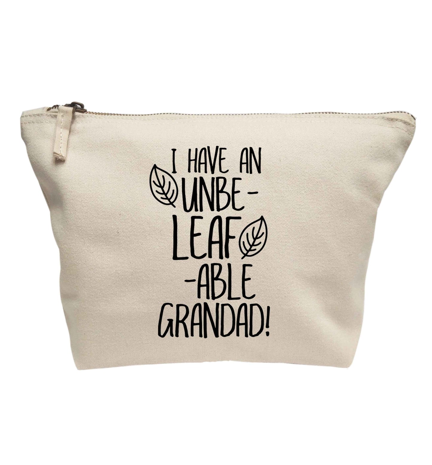 I have an unbe-leaf-able grandad | makeup / wash bag