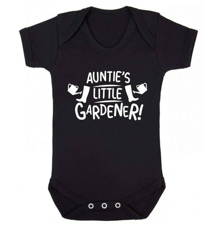 Auntie's little gardener Baby Vest black 18-24 months