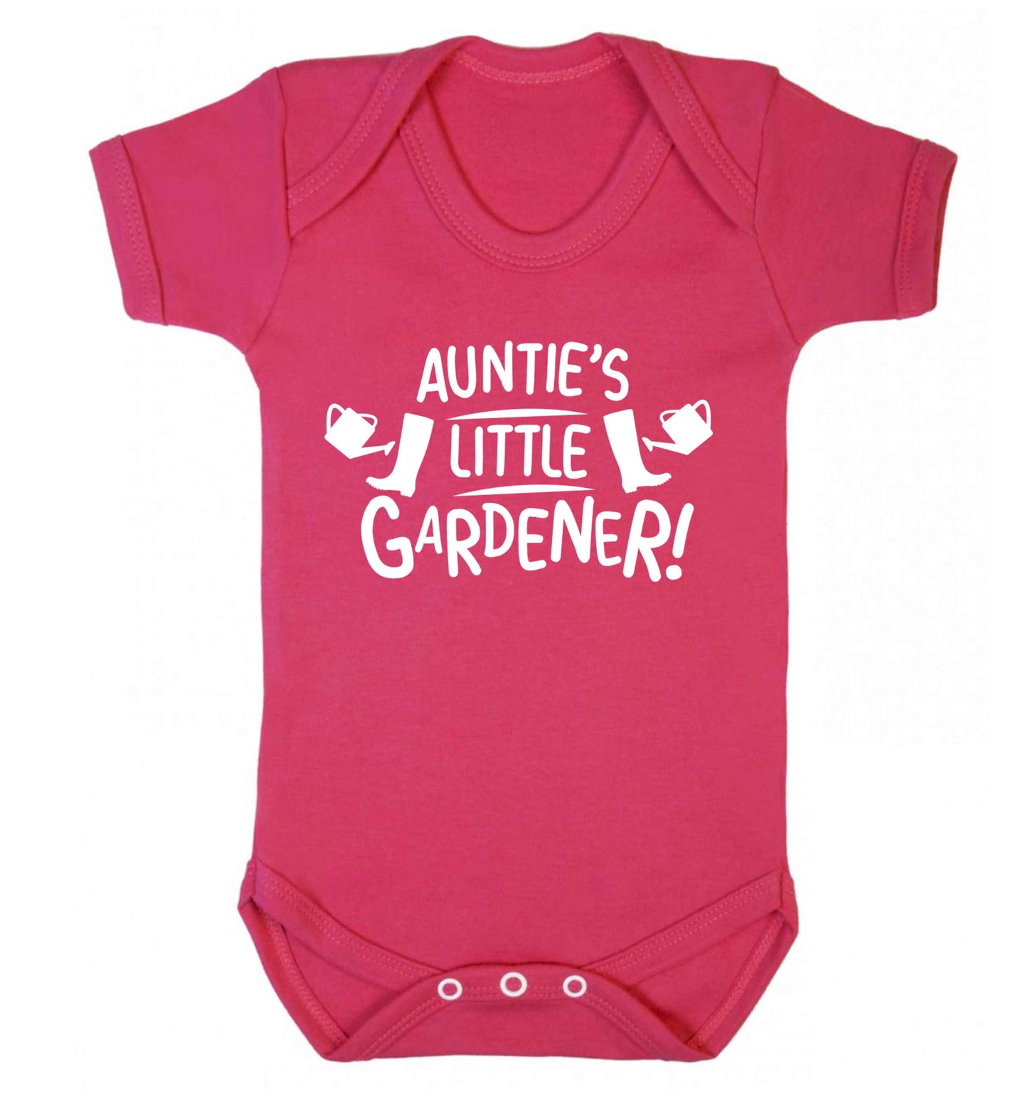 Auntie's little gardener Baby Vest dark pink 18-24 months