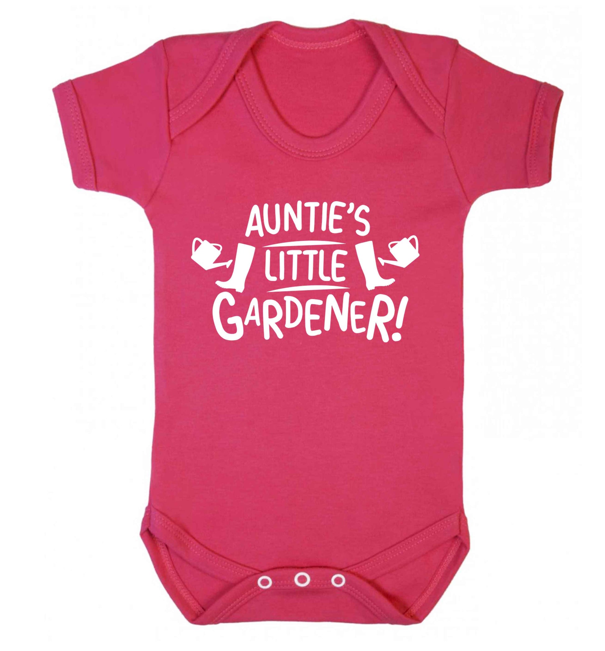 Auntie's little gardener Baby Vest dark pink 18-24 months