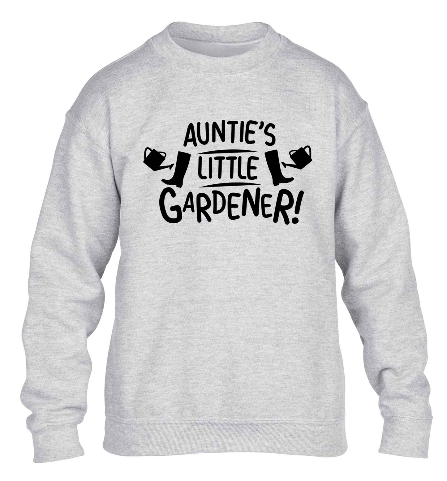 Auntie's little gardener children's grey sweater 12-13 Years