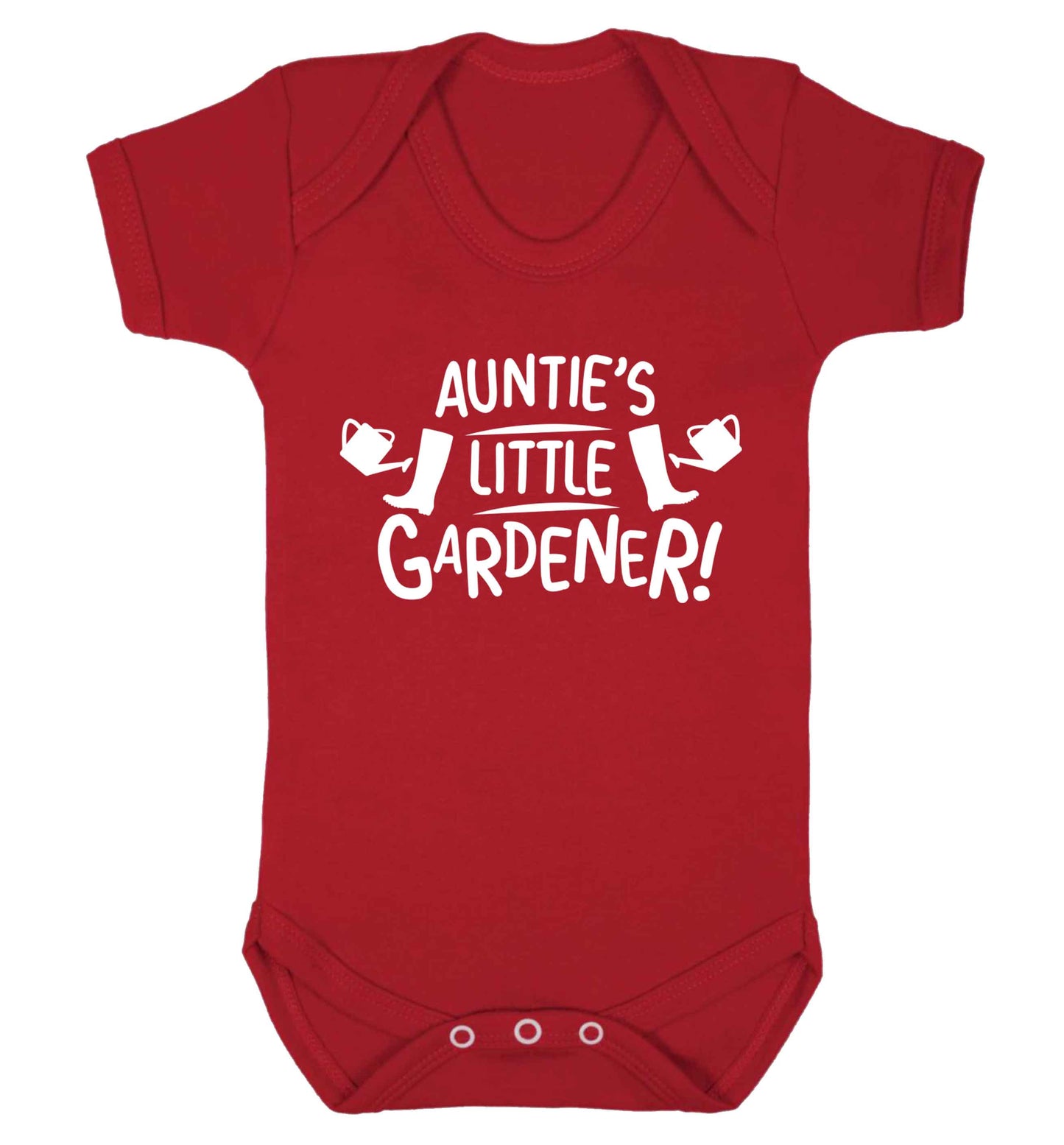 Auntie's little gardener Baby Vest red 18-24 months