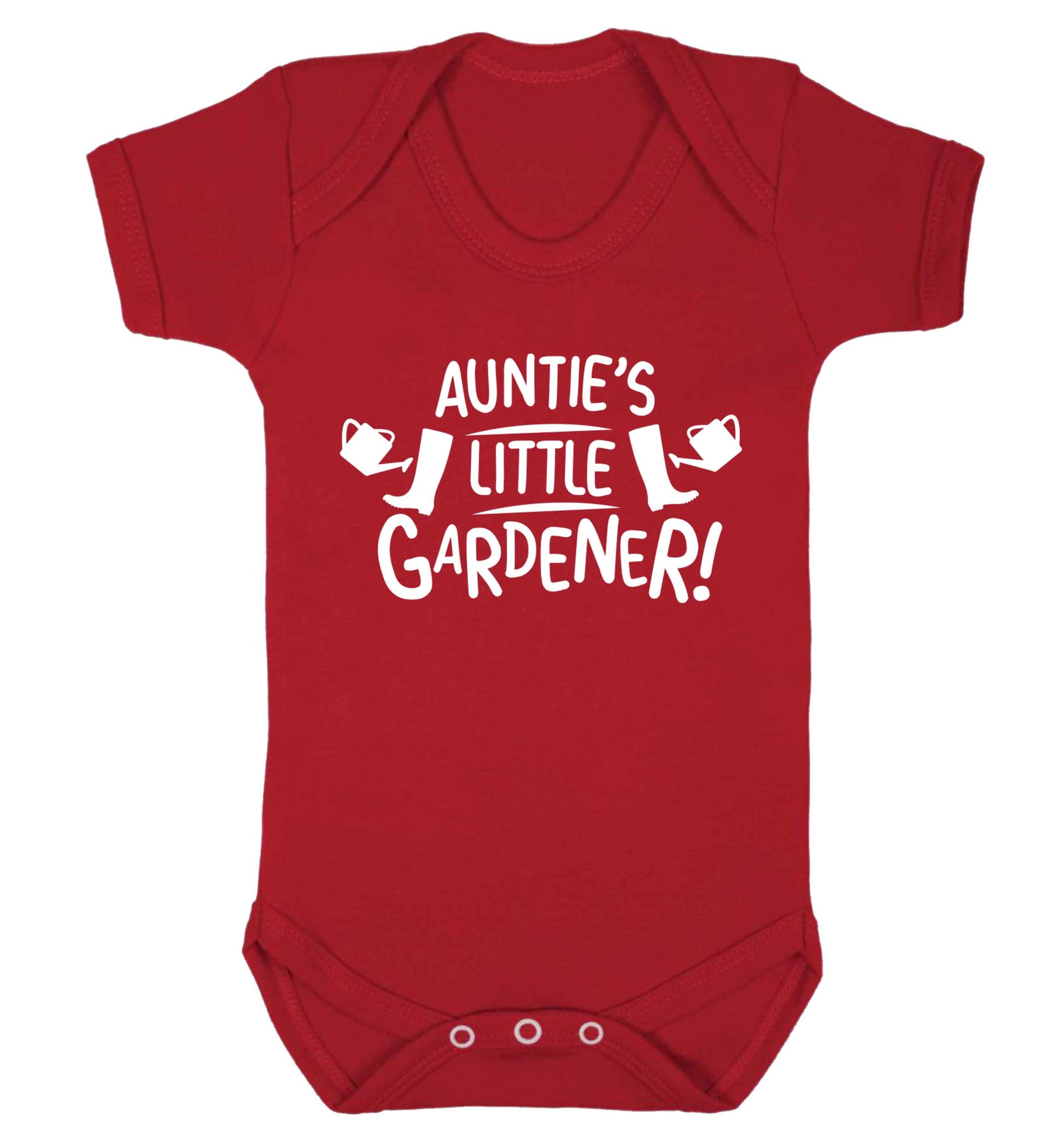 Auntie's little gardener Baby Vest red 18-24 months