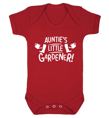 Auntie's little gardener Baby Vest red 18-24 months