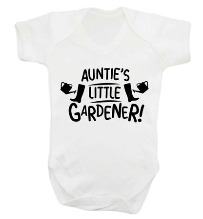 Auntie's little gardener Baby Vest white 18-24 months