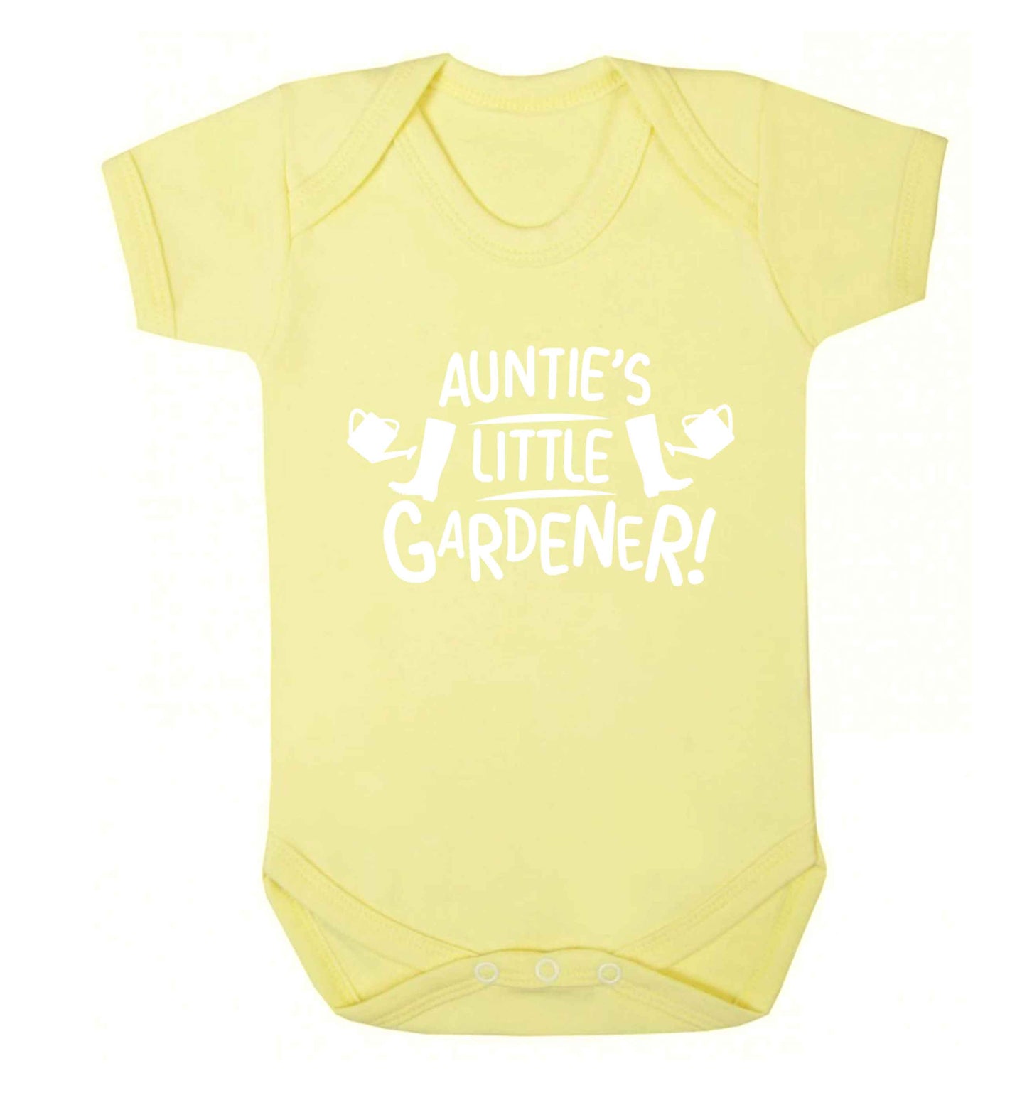 Auntie's little gardener Baby Vest pale yellow 18-24 months
