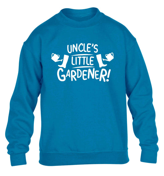 Uncle's little gardener children's blue sweater 12-13 Years