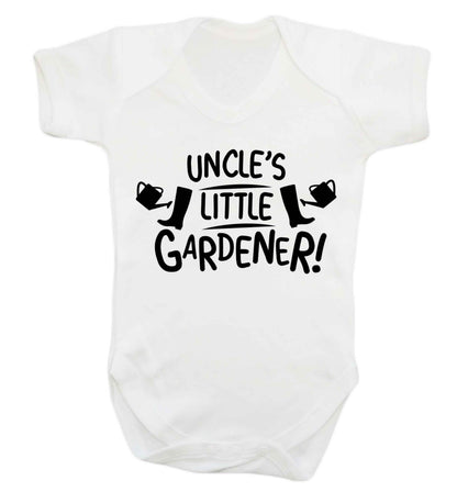Uncle's little gardener Baby Vest white 18-24 months