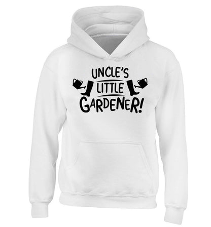 Uncle's little gardener children's white hoodie 12-13 Years
