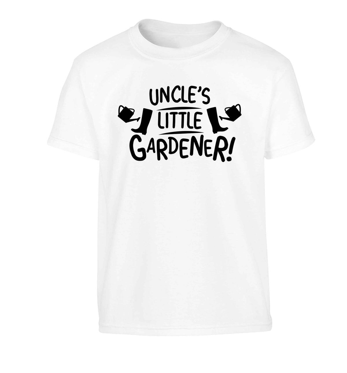 Uncle's little gardener Children's white Tshirt 12-13 Years