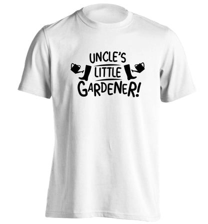 Uncle's little gardener adults unisex white Tshirt 2XL