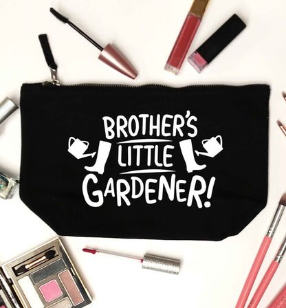 Brother's little gardener black makeup bag