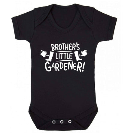 Brother's little gardener Baby Vest black 18-24 months