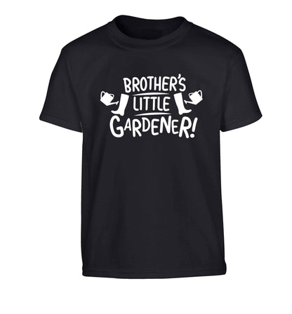 Brother's little gardener Children's black Tshirt 12-13 Years