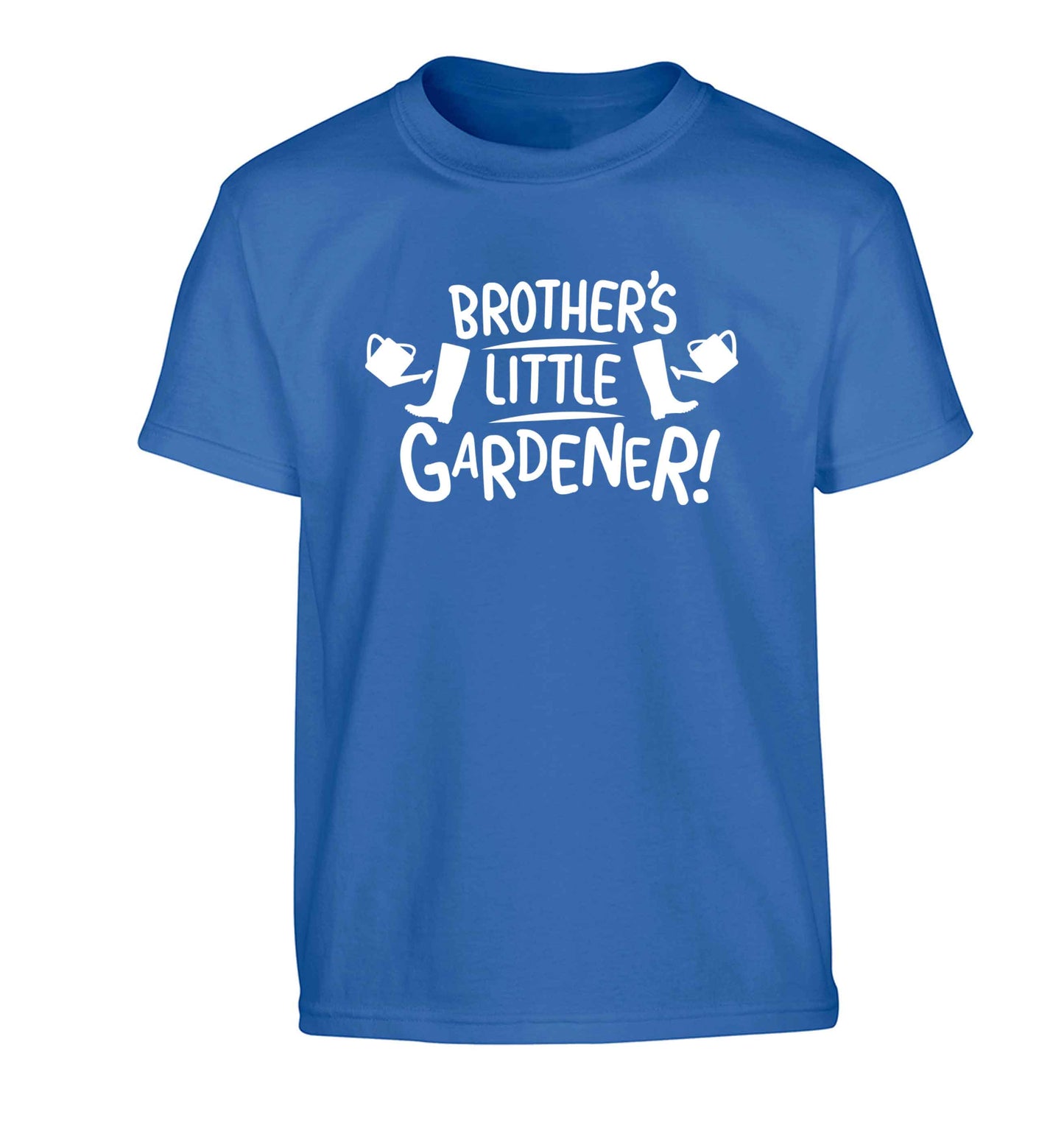Brother's little gardener Children's blue Tshirt 12-13 Years