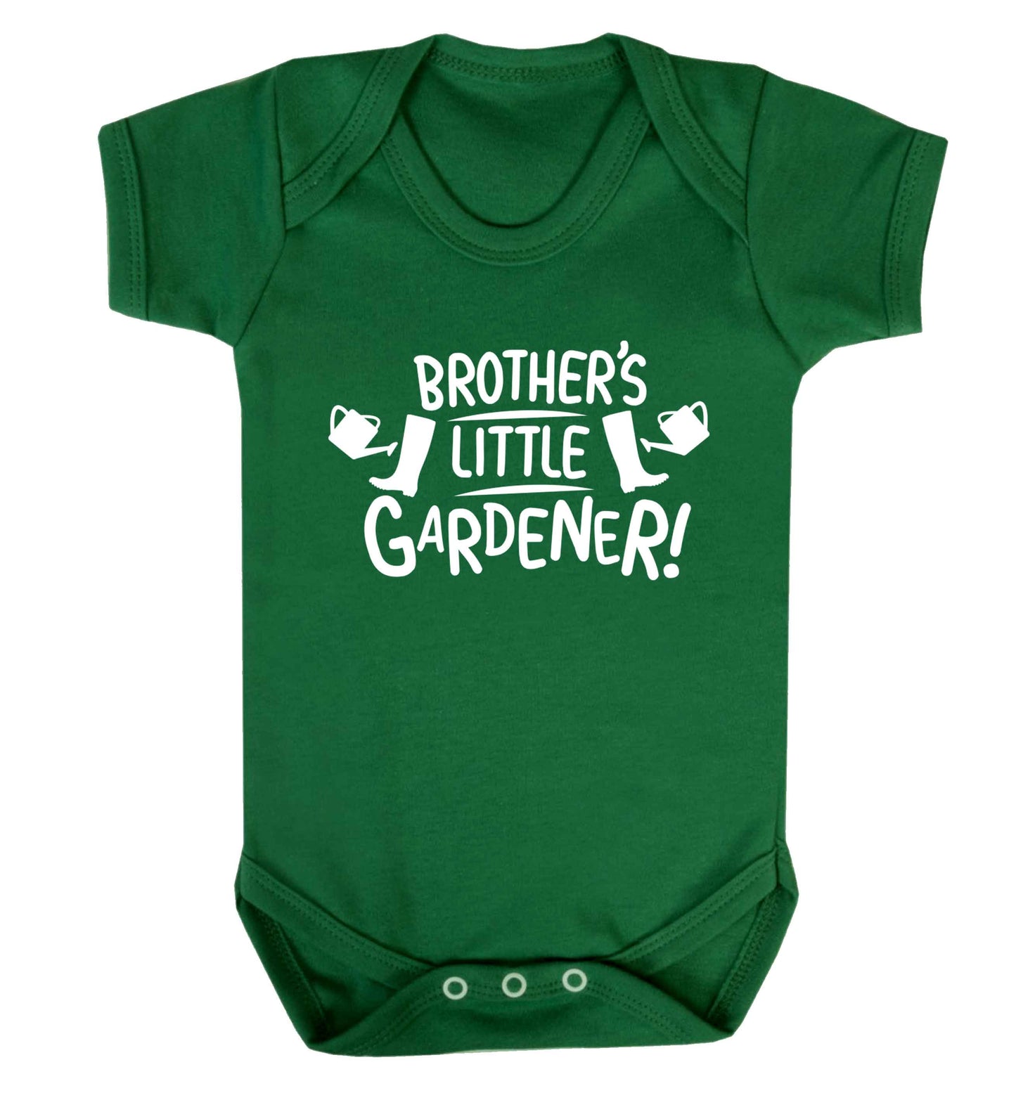 Brother's little gardener Baby Vest green 18-24 months